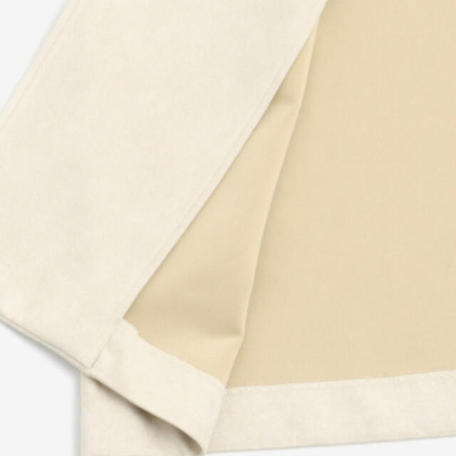 le.coeur blanc(ルクールブラン)のルクールブラン　スエードコート　アイボリー レディースのジャケット/アウター(ロングコート)の商品写真