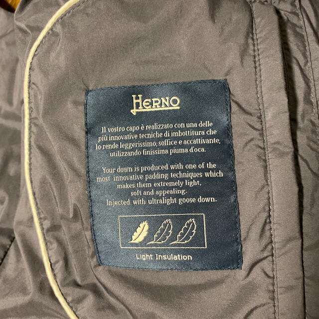 新品未使用タグ付き　HERNO ヘルノ　ジレ　ベスト　48 グレー