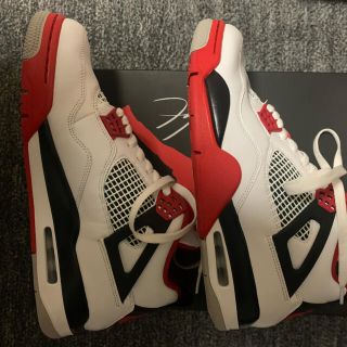 ナイキ(NIKE)のair jordan 4 fire red 28cm(スニーカー)