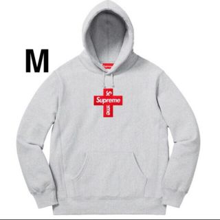 シュプリーム(Supreme)のM Cross Box Logo Hooded Sweatshirt Grey (パーカー)