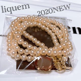 liquem 2020FW Liquem / 2連パールネックレス（ローズ）(ネックレス)