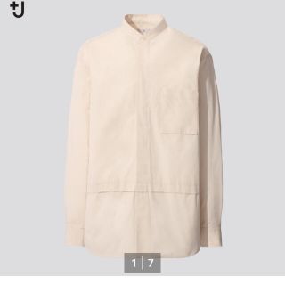 ユニクロ(UNIQLO)のユニクロ　ジルサンダー　スタンドカラーシャツ(シャツ)