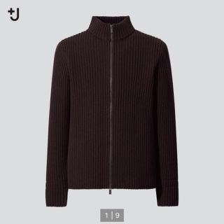 ユニクロ(UNIQLO)のユニクロ＋J ミドルゲージリブジップセーターM(ニット/セーター)