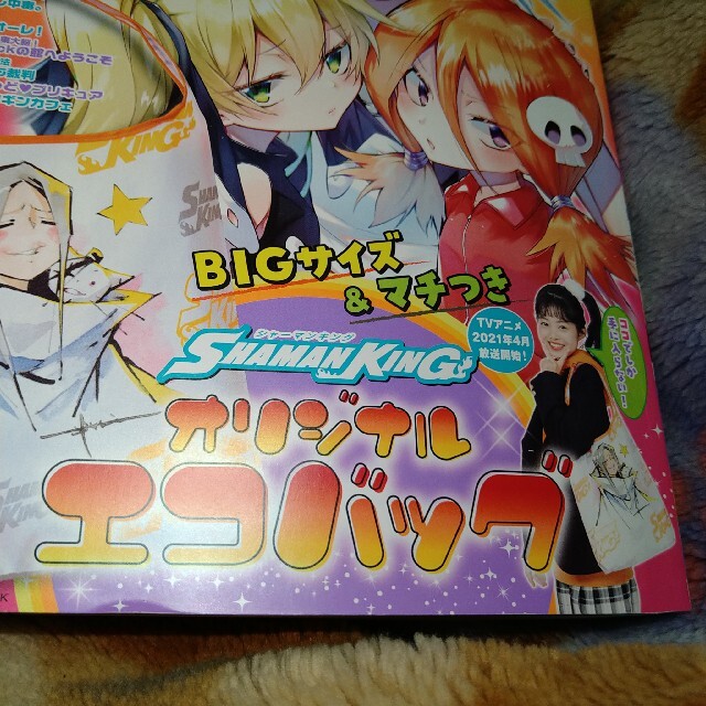 講談社(コウダンシャ)のシャーマンキング オリジナルエコバッグ なかよし2021年1月号ふろく マンキン レディースのバッグ(エコバッグ)の商品写真