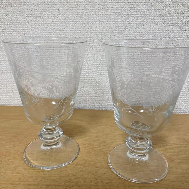 ZARA HOME(ザラホーム)の【美品】Zara Home ワイングラス　ペア インテリア/住まい/日用品のキッチン/食器(グラス/カップ)の商品写真