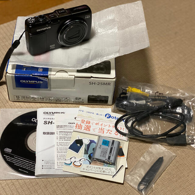 OLYMPUS(オリンパス)のOLYMPUS SH25MR ブラック スマホ/家電/カメラのカメラ(コンパクトデジタルカメラ)の商品写真