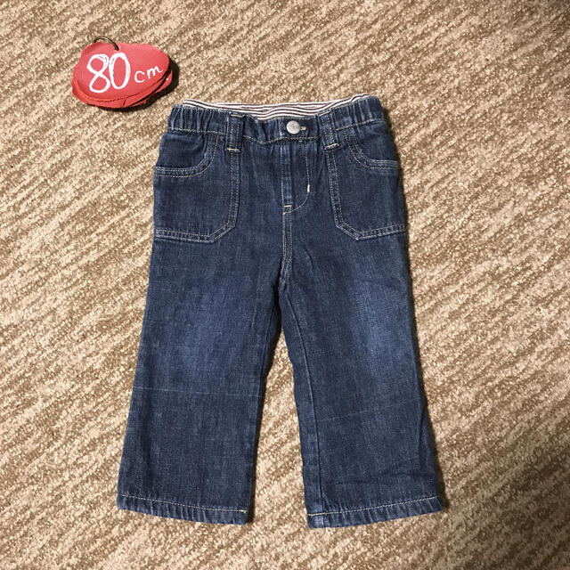 babyGAP(ベビーギャップ)のベビーギャップ　80㎝　裏起毛ジーンズ キッズ/ベビー/マタニティのベビー服(~85cm)(パンツ)の商品写真