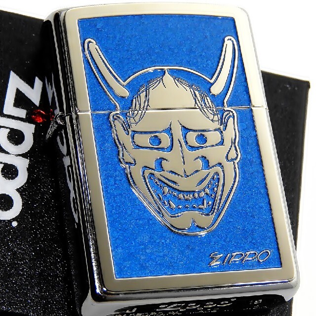 専用(送料込み)ZIPPO◇両面別柄◇般若と狐面/BLとBK×2◇新品◇ ジッポ