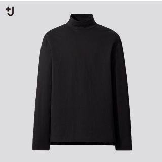 ユニクロ(UNIQLO)のUNIQLO +j  スーピマコットン　モックネックT 長袖(Tシャツ/カットソー(七分/長袖))