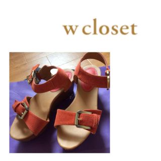 ダブルクローゼット(w closet)のwclosetサンダル(サンダル)