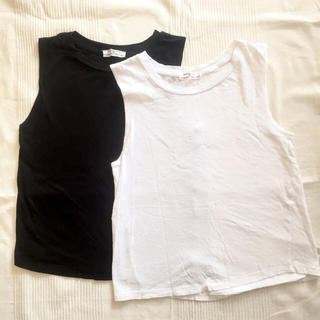 ザラ(ZARA)のZARA ノースリーブ2色セット(Tシャツ(半袖/袖なし))