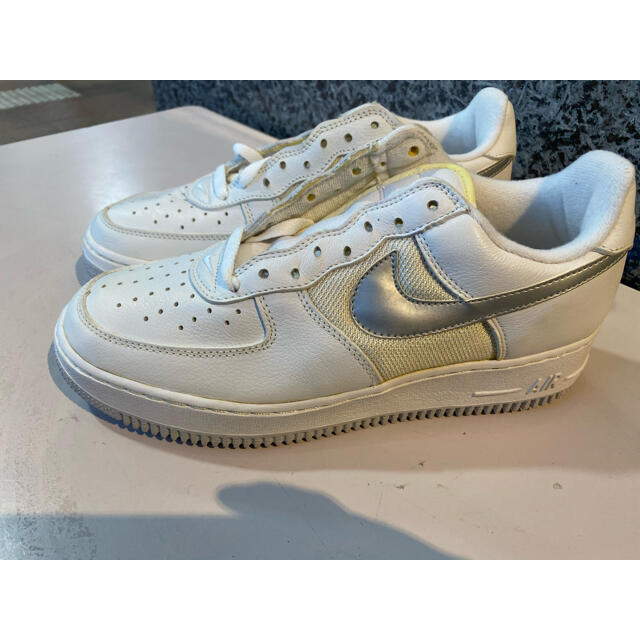 スニーカー1999 NIKE AIR FORCE 1 LM 白×銀 US9 新品