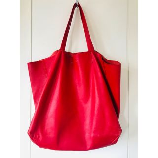 セリーヌ(celine)のセリーヌの　レッド　トートバック　(トートバッグ)