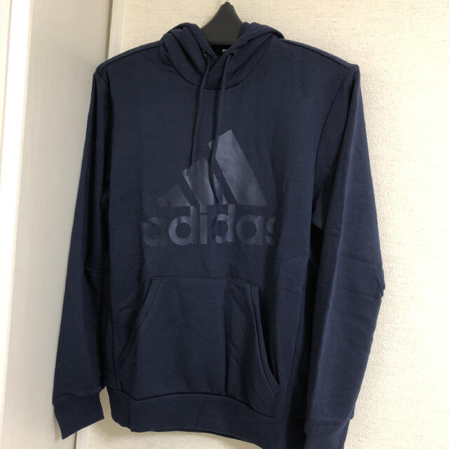 値下げしました新品定価7689円　adidas アディダス パーカーネイビー　L