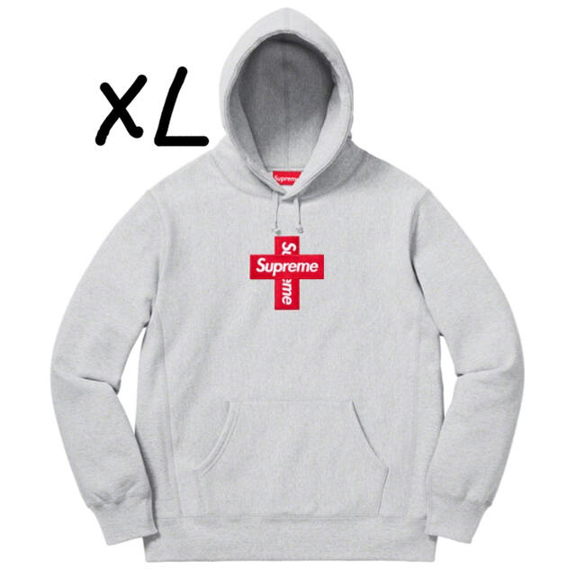 Supreme Cross Box Logo Grey XL シュプリーム