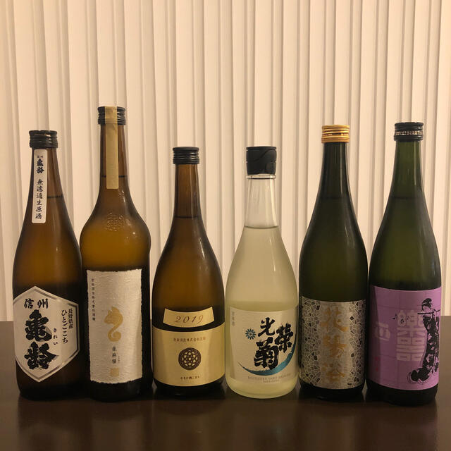 食品/飲料/酒信州亀齢　新政　亜麻猫　エクリュ　光栄菊　花陽浴　楽器正宗　日本酒　セット