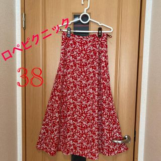 ロペピクニック(Rope' Picnic)の♡美品　ロペピクニック   可愛い花柄ロングスカート38(ロングスカート)