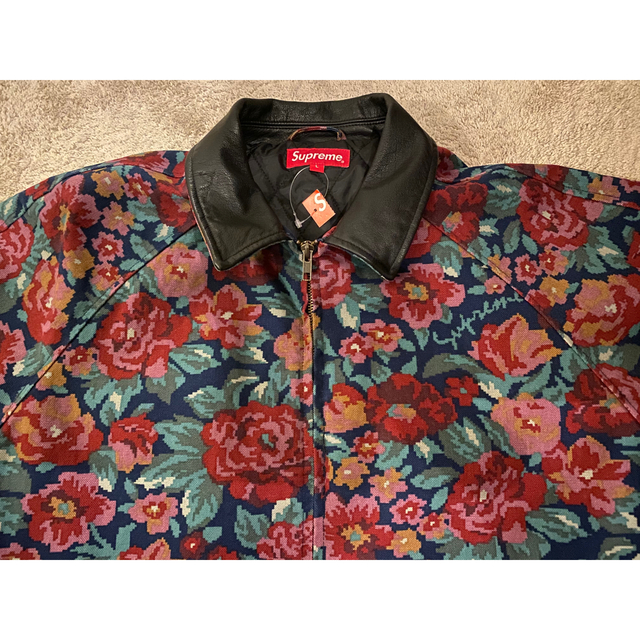 Supreme - Supreme Leather Collar Work Jacket 花柄の通販 by ...