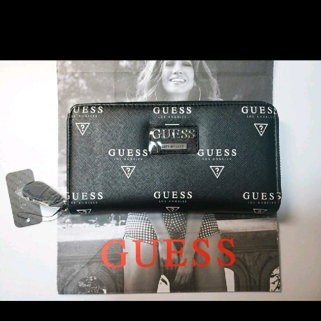 【大人気】GUESS ゲス 長財布 文字柄♡