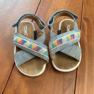 トムズ(TOMS)のTOMSトムズベビー　サンダル　12センチ(サンダル)