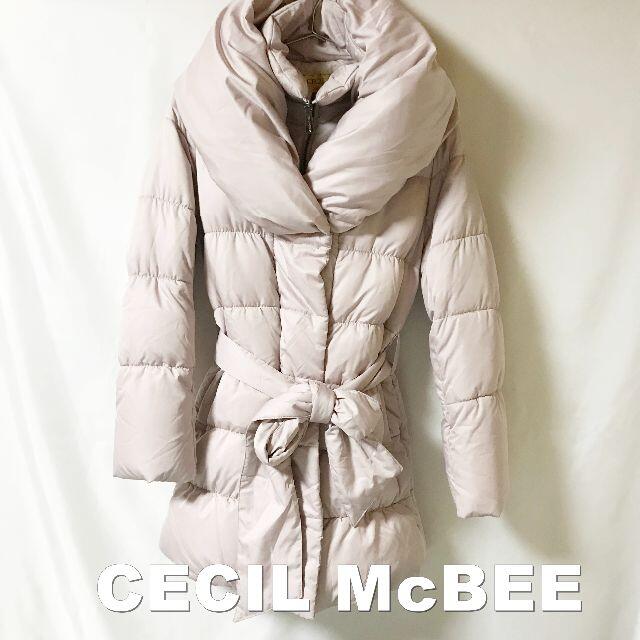 CECIL McBEE(セシルマクビー)の【CECIL McBEE】ロールカラー ダウンコート ピンク光沢 レディースのジャケット/アウター(ダウンコート)の商品写真