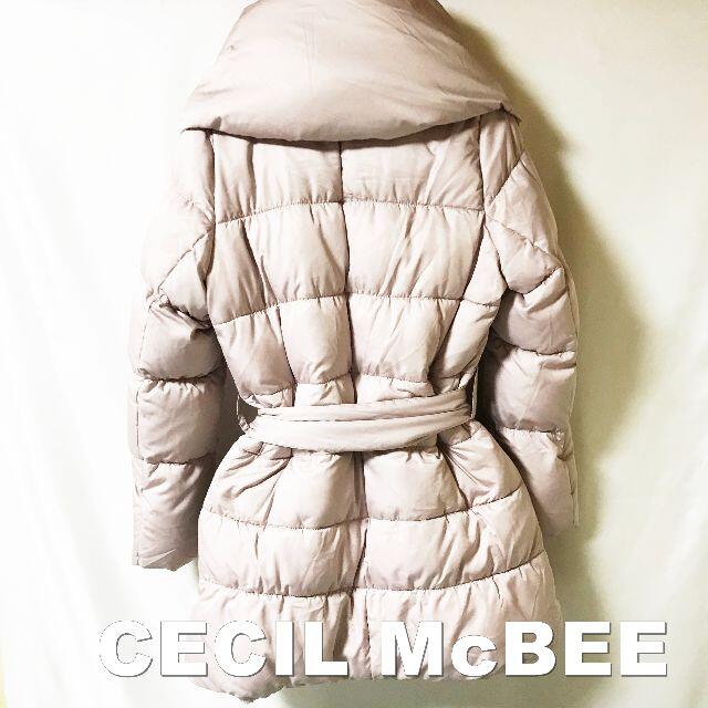 CECIL McBEE(セシルマクビー)の【CECIL McBEE】ロールカラー ダウンコート ピンク光沢 レディースのジャケット/アウター(ダウンコート)の商品写真