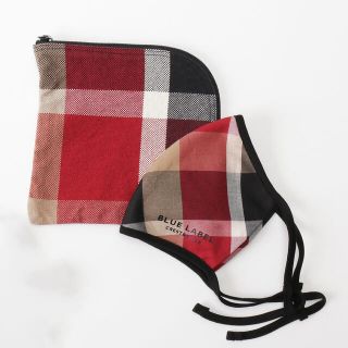 バーバリーブルーレーベル(BURBERRY BLUE LABEL)の新品 ブルーレーベル  クレストブリッジ チェック マスクケース マスク 入れ(ポーチ)