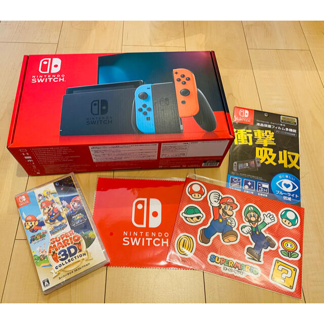 Nintendo Switch ネオン　新型モデル　マリオセット