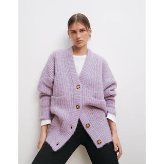 ザラ(ZARA)の週末価格 ZARA ザラ ♡ パッチポケット 付き ニットカーディガン(カーディガン)