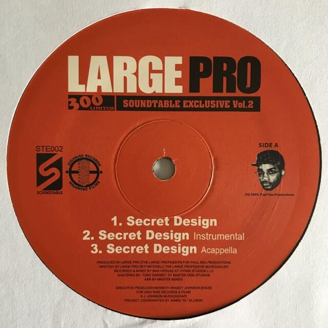 ヒップホップ/ラップ Large Pro - Secret Design / Decisions