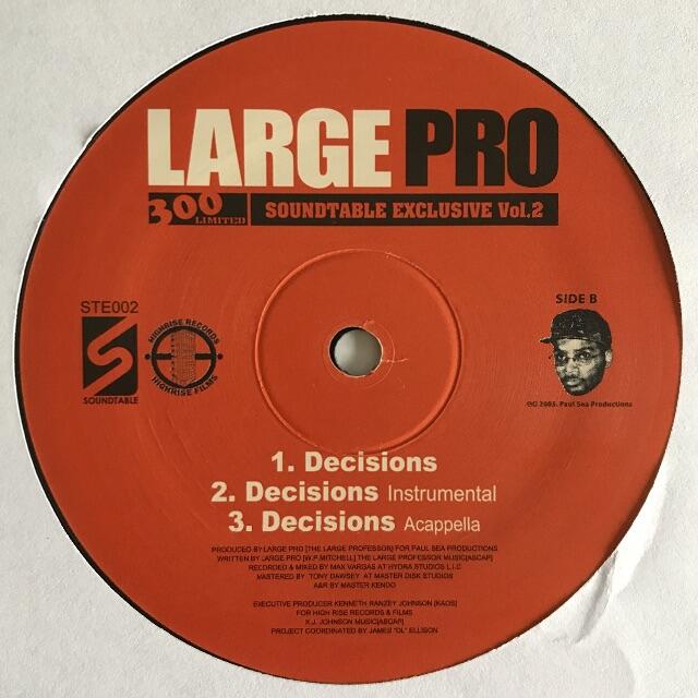 ヒップホップ/ラップ Large Pro - Secret Design / Decisions