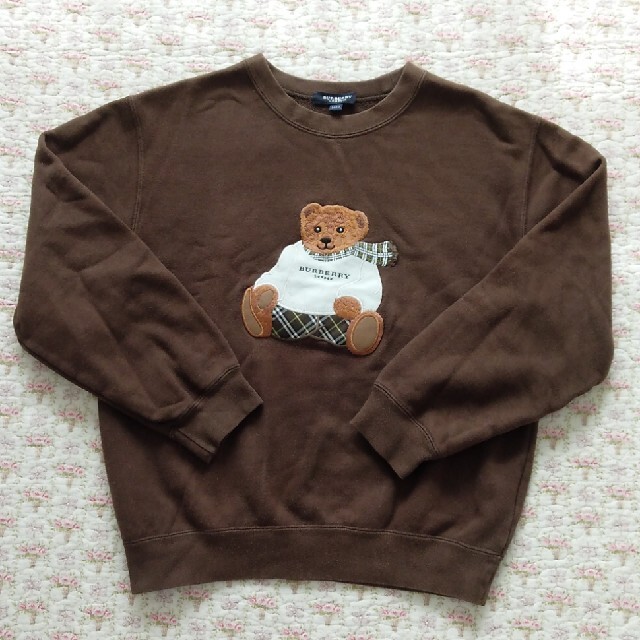 バーバリー❗️クマロゴ!130 美品❗️スウェットビッグロゴビッグ