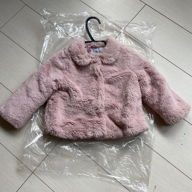 ZARA KIDS(ザラキッズ)のZARA KIDS ファーコート　ピンク　92センチ キッズ/ベビー/マタニティのキッズ服女の子用(90cm~)(ジャケット/上着)の商品写真