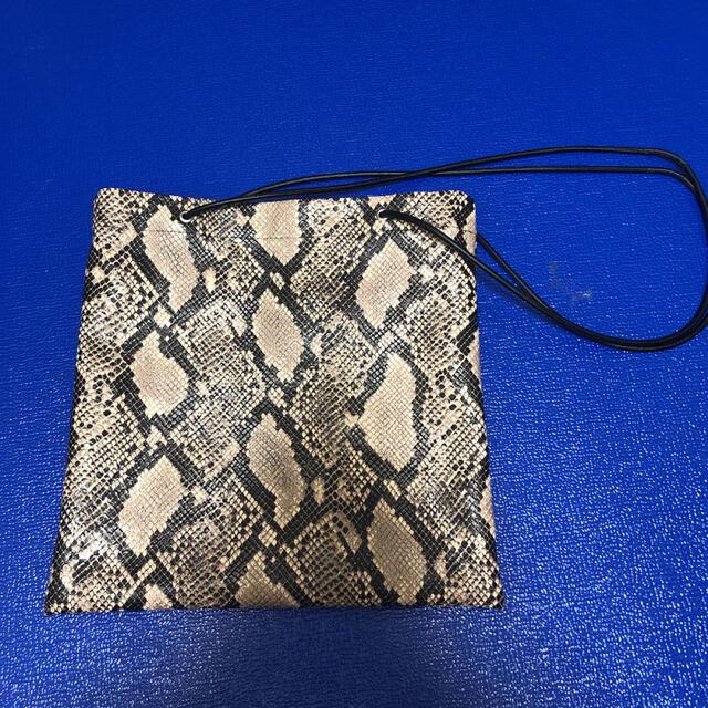 COUDRE FAKE LEATHER PYTHON TOTE ブラウン