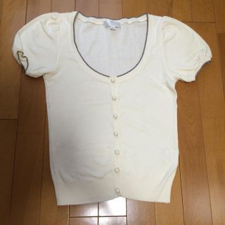 ジルスチュアート(JILLSTUART)のJILL♡半袖白カーディガン(カーディガン)