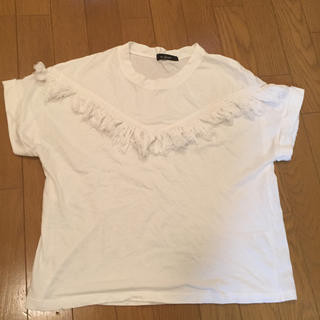 ダブルクローゼット(w closet)のフリンジTシャツ(Tシャツ(半袖/袖なし))