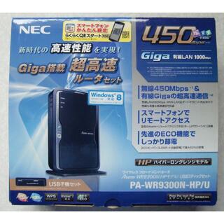 エヌイーシー(NEC)のルーター　NEC　AtermWR9300N（HPモデル） USBスティックセット(PC周辺機器)