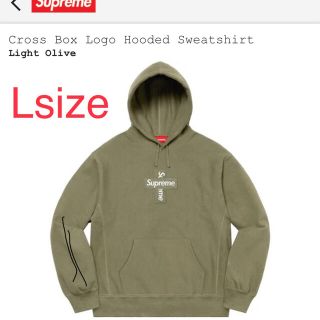 シュプリーム(Supreme)のLサイズ　Supreme Cross Box Logo Hooded(パーカー)