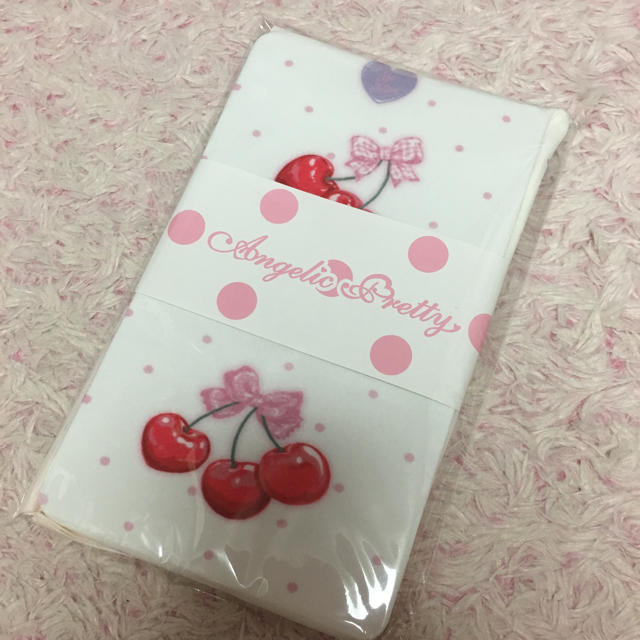 Angelic Pretty(アンジェリックプリティー)のwrapping cherry♡タイツ レディースのレッグウェア(タイツ/ストッキング)の商品写真