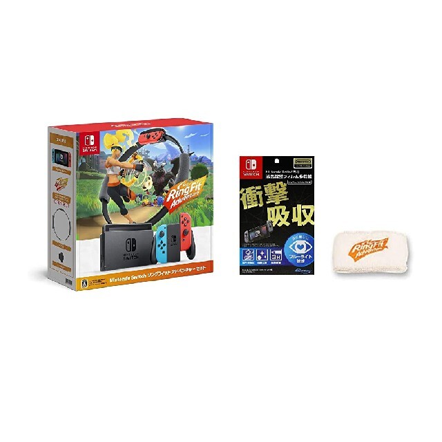 Nintendo Switch(ニンテンドースイッチ)のリングフィットアドベンチャーセット エンタメ/ホビーのゲームソフト/ゲーム機本体(家庭用ゲーム機本体)の商品写真