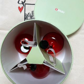 イッタラ(iittala)のイッタラ★ガラスアップル★クリスマス　オーナメント(その他)