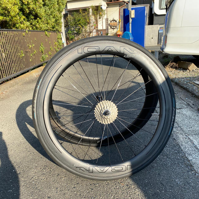 ICAN AERO55 クリンチャー タイヤ スプロケ付属 定番のお歳暮&冬