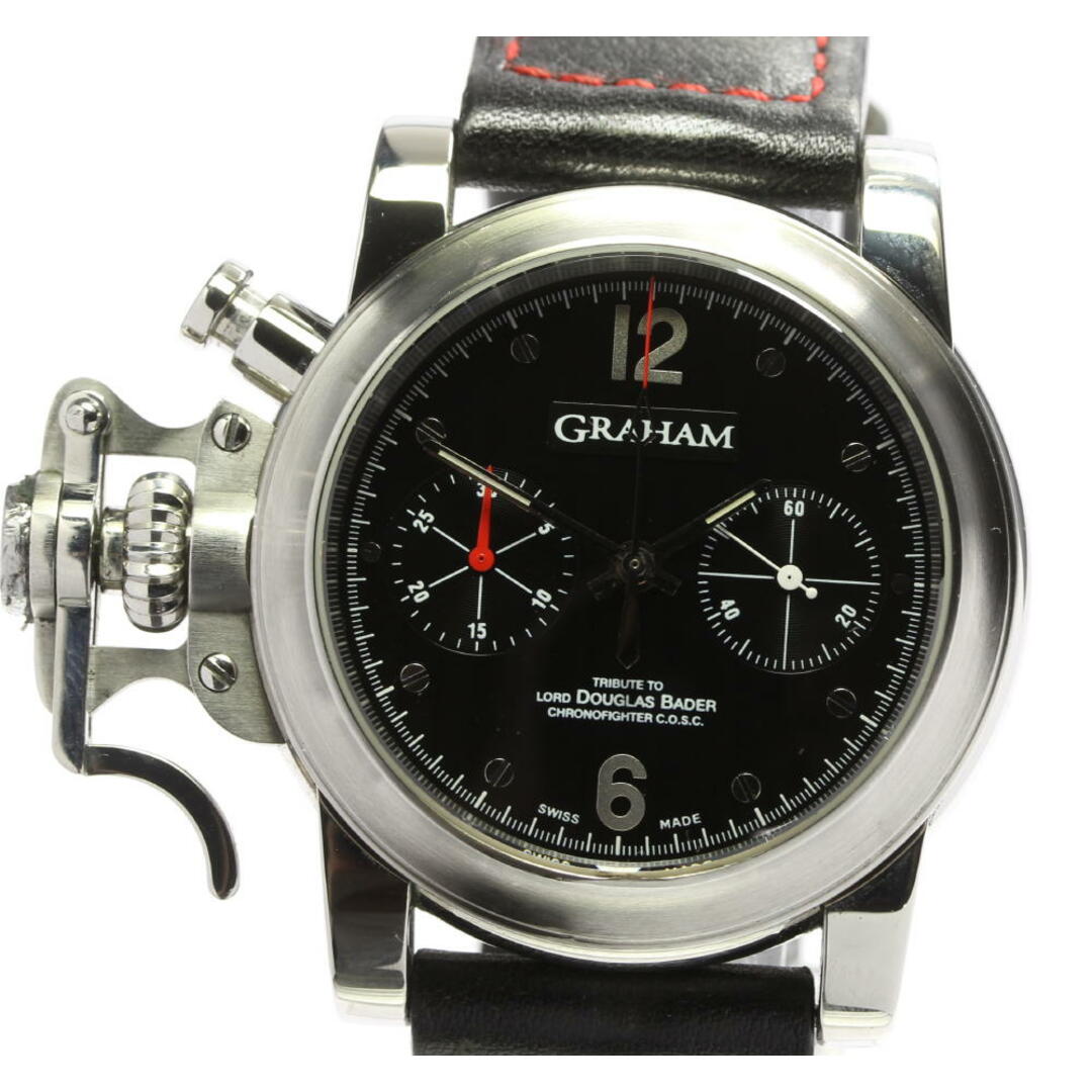 GRAHAM(グラハム)の箱付き【GRAHAM】グラハム クロノファイター クロノグラフ 自動巻き メンズ【ev10】 メンズの時計(腕時計(アナログ))の商品写真