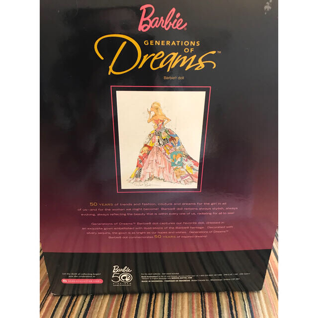Barbie 50周年記念限定モデル ジェネレーションオブドリームズ
