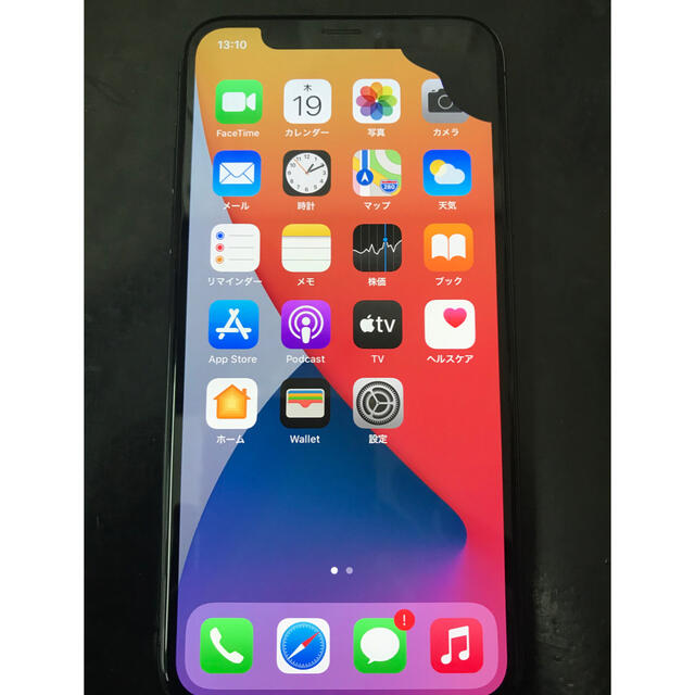 ジャンク品】 iPhone X Space Gray 64 GB SIMフリー-