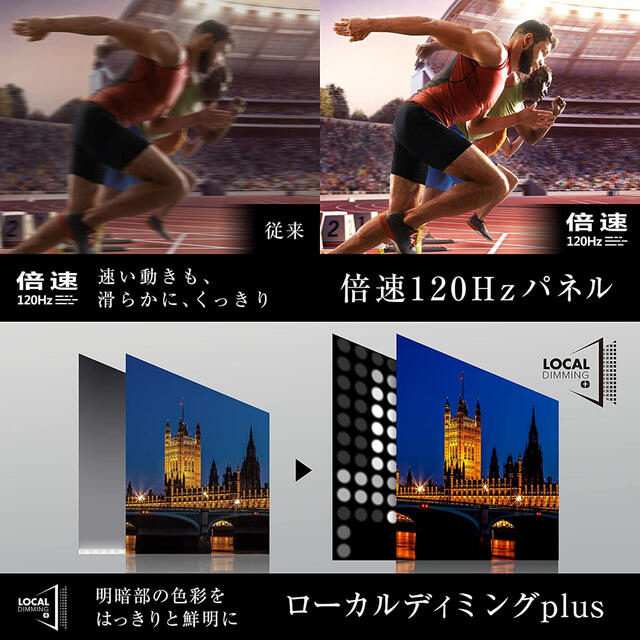 東芝(トウシバ)のハイセンス 75u8f スマホ/家電/カメラのテレビ/映像機器(テレビ)の商品写真