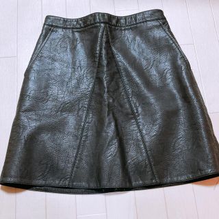 ザラ(ZARA)のZARA レザー 膝上スカート(ミニスカート)