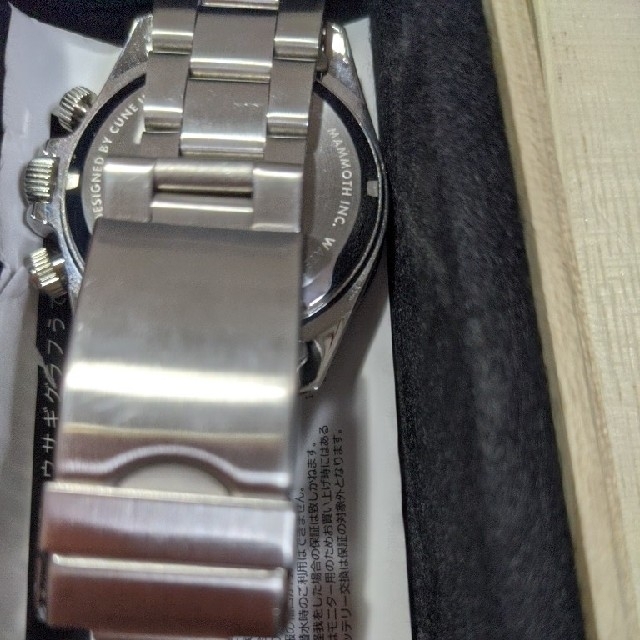 CUNE(キューン)のクロノグラフタイプのクォーツ　うさぎグラフ時計うでどけい　cune 限定300本 メンズの時計(腕時計(アナログ))の商品写真