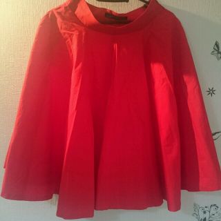 ザラ(ZARA)のZara 赤スカート レッド(ひざ丈スカート)