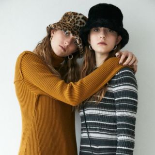 マウジー(moussy)のmoussy 今期　新作　F／FUR BUCKET ハット(ハット)